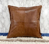 Genuine Leather Square Pillow Cover 10 SkinOutfit